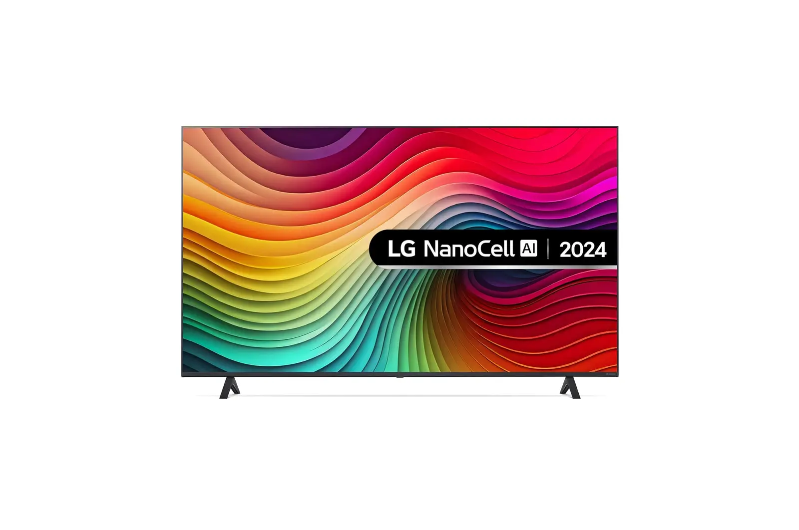 Front view of 50 inch LG NanoCell AI NANO81 4K Smart TV 50NANO81T6A