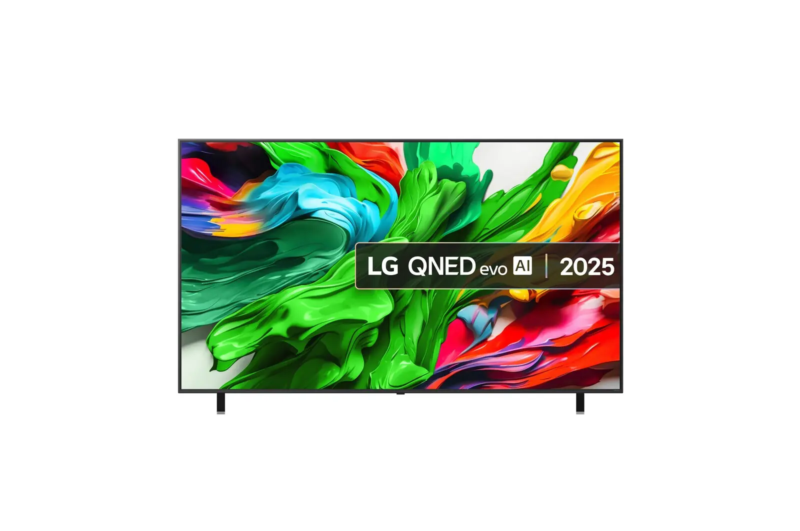 Front view of 86 inch LG QNED evo AI QNED85 MiniLED 4K Smart TV 2025  86QNED85A6C