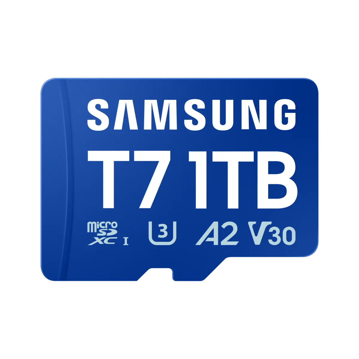 T7 microSD Card microSDXC™ UHS-I Card Front Blue 