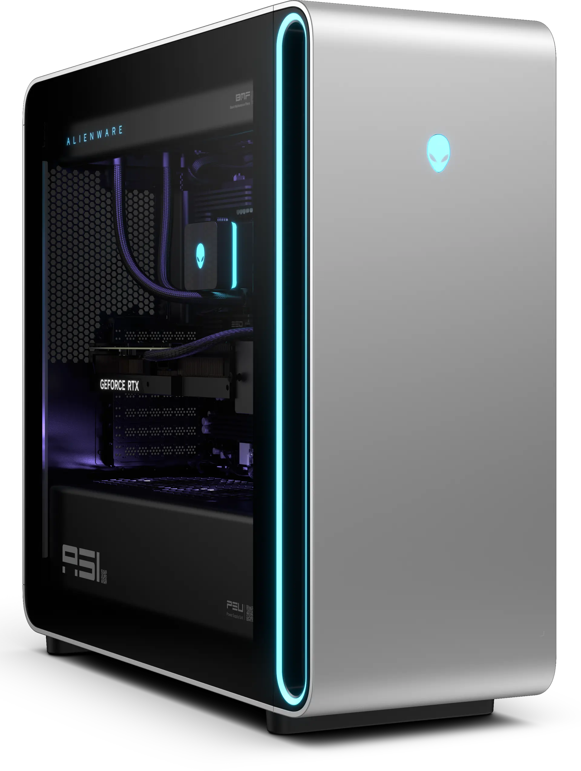 View right-facing Right facing Alienware Area-51 Gaming Desktop