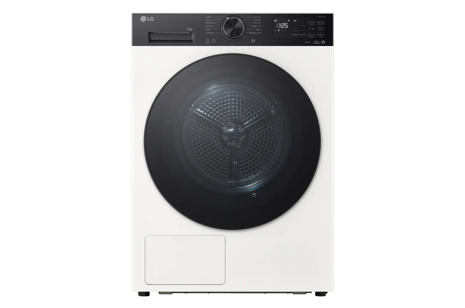 Front view of 10kg DUAL Inverter Heat Pump™ Tumble Dryer, Series 5, White RHX5010THB
