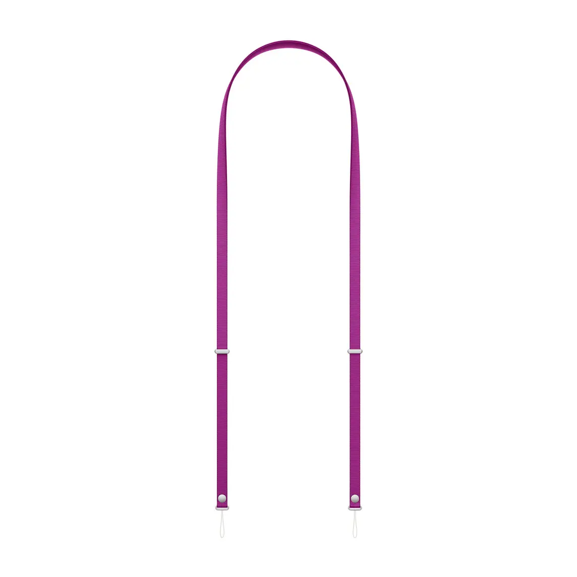 Crossbody Strap, magenta colour (medium purplish-red), a single strap with connectors on each end