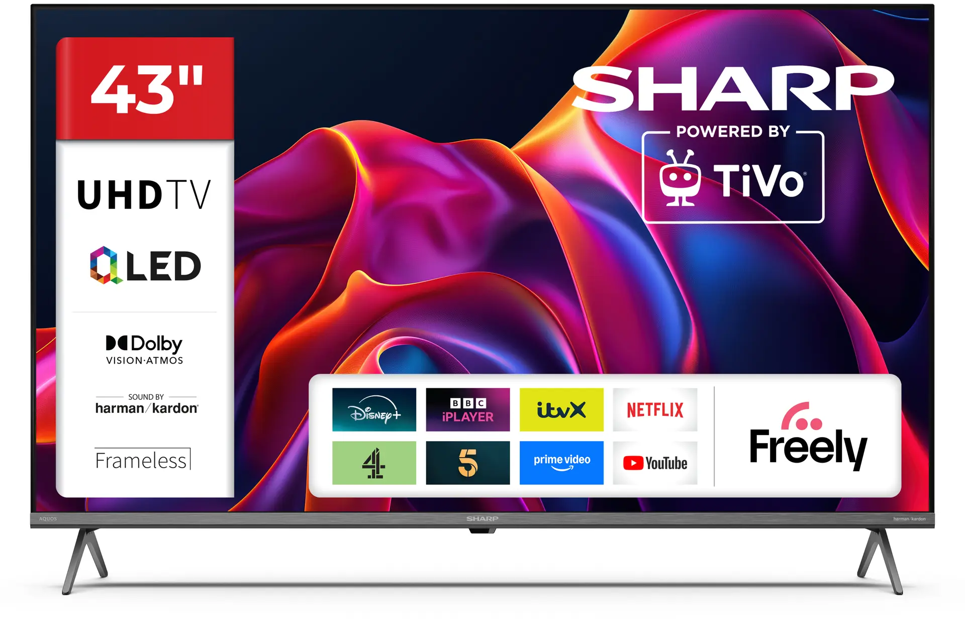 Sharp 43GM6245K television, official exact-model product image.