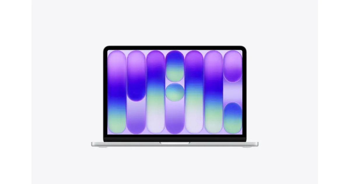 Apple MacBook Neo 13-inch (A18 Pro) — Silver (MHFA4B/A), exact official UK configuration image