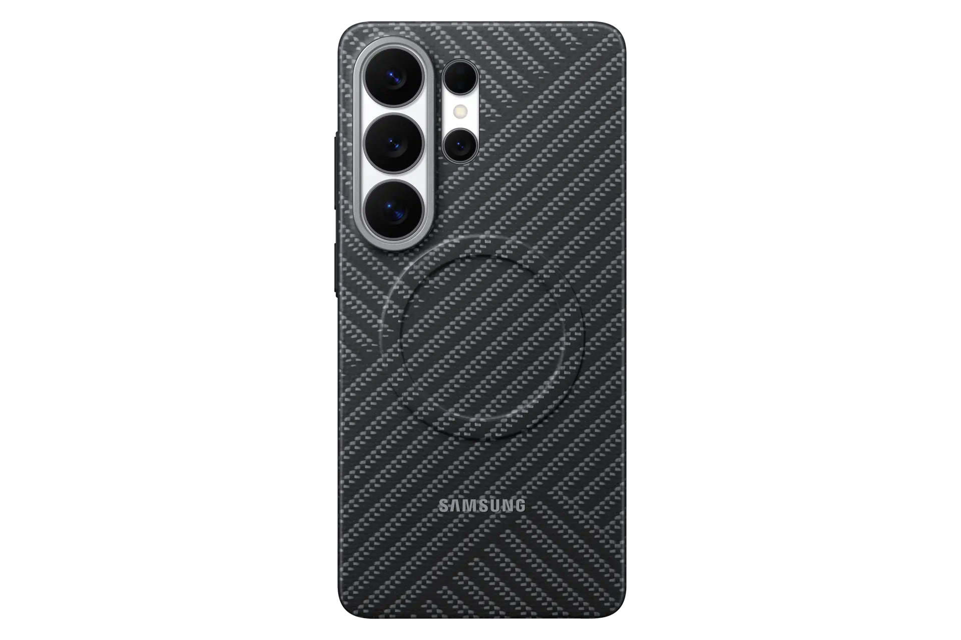 Galaxy S26 Ultra Carbon Magnet Case Front Dark Gray 