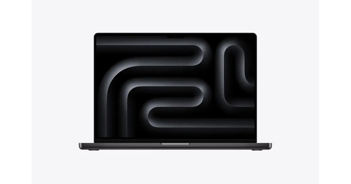 Apple MacBook Pro 16-inch (M5 Pro) — Space Black (MGEC4B/A), exact official UK configuration image