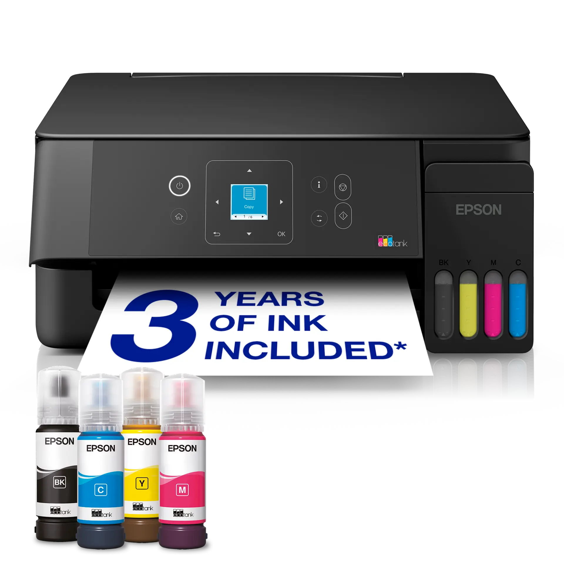 Epson EcoTank ET-2921 A4 Multifunction Wi-Fi & AirPrint Ink Tank Printer With LCD Screen And Up To 3 Years Of Ink Included — exact C11CL63402 manufacturer product image