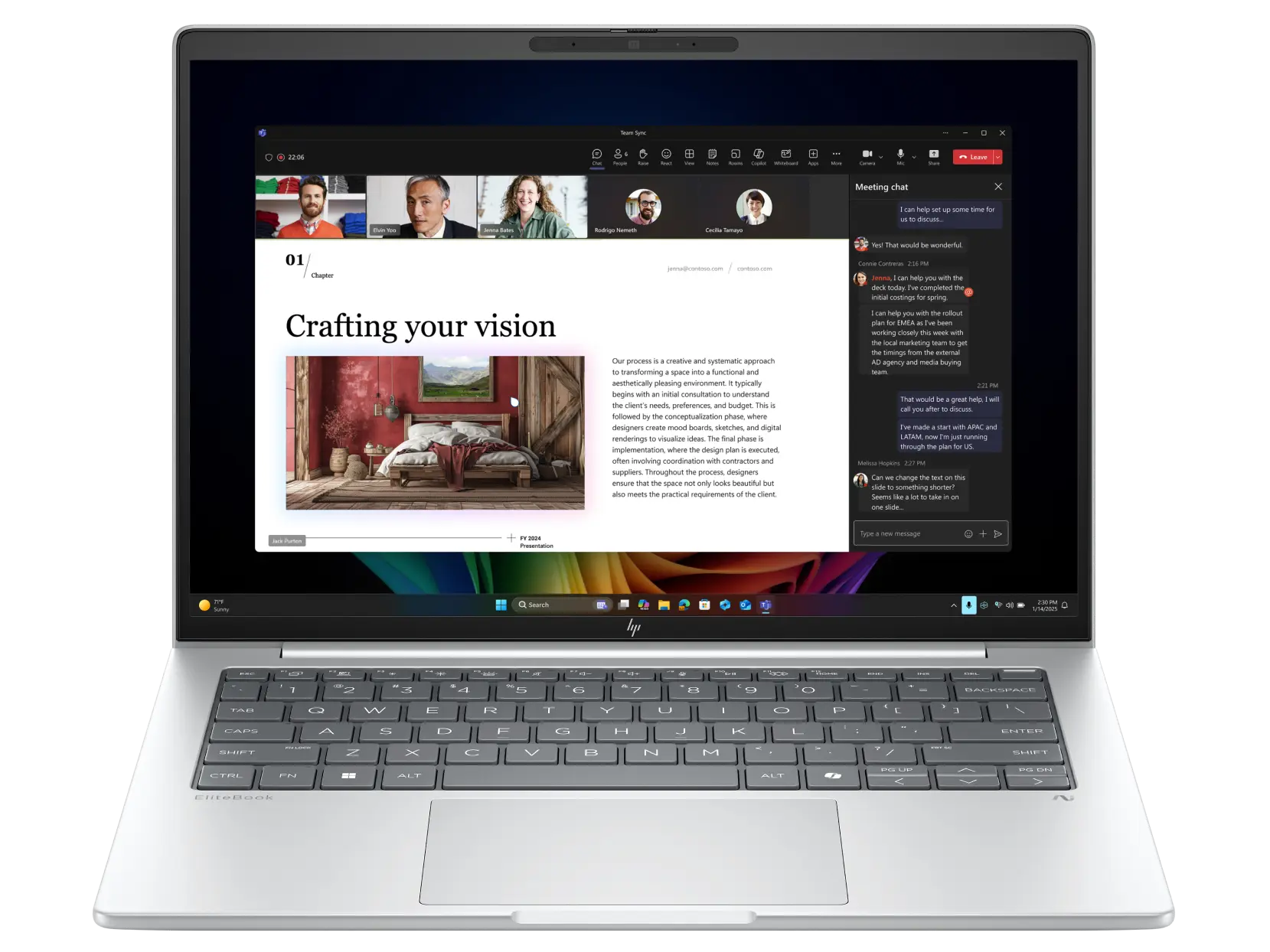 HP EliteBook 8 G1a 14 inch Notebook Next Gen AI PC Wolf Pro Security Edition official product image