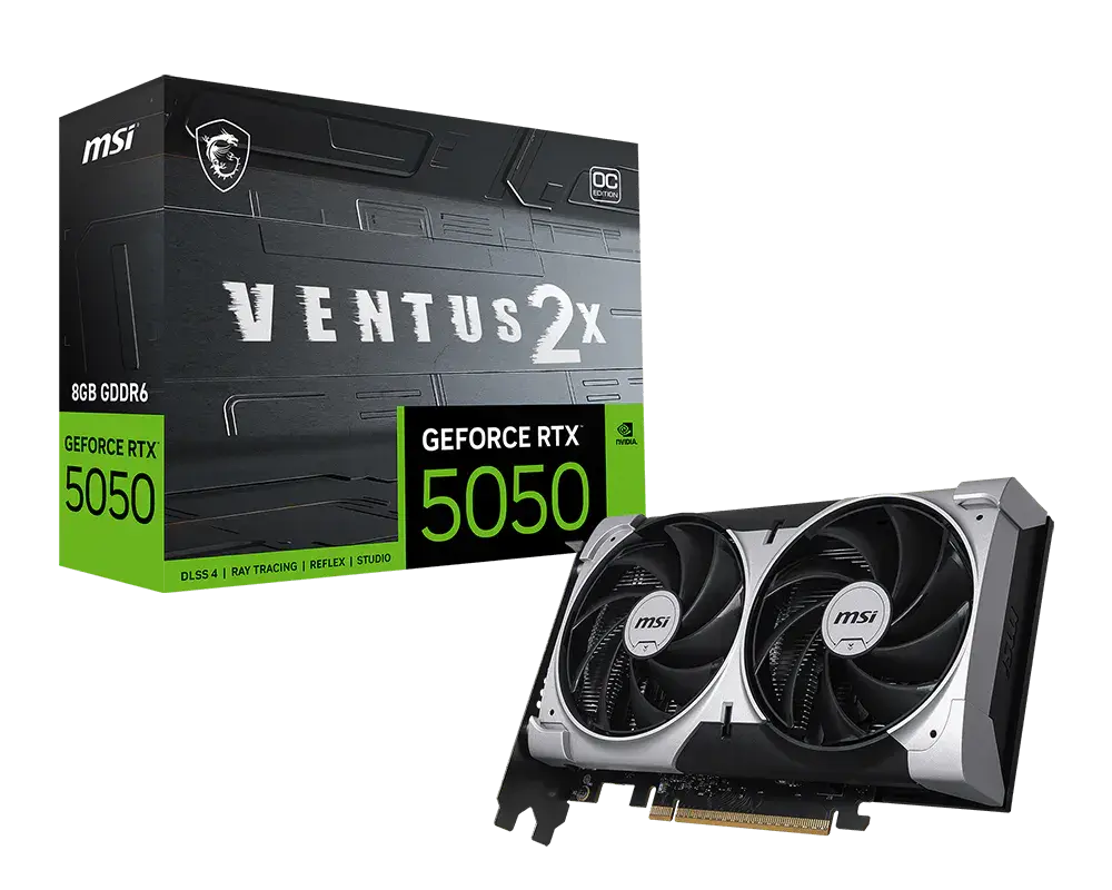 MSI GeForce RTX™ 5050 8G VENTUS 2X OC — original manufacturer model image