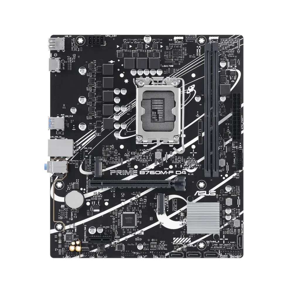 ASUS PRIME B760M-F D4 official product image