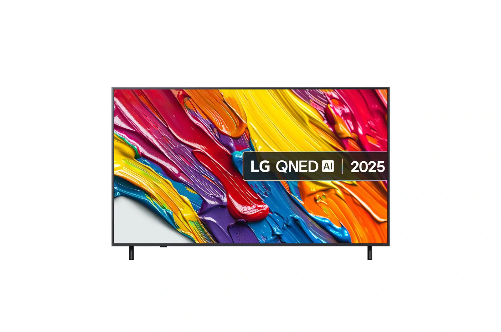 Front view of 65 inch LG QNED AI QNED82 4K Smart TV 2025 65QNED82A6B
