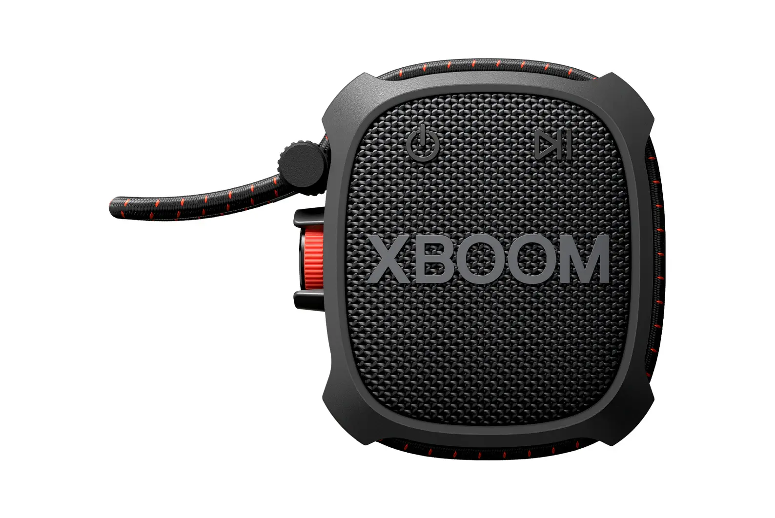 Front view of LG xboom Go | Portable Bluetooth Speaker | Military Grade & 10-Hour Battery XG2TBK
