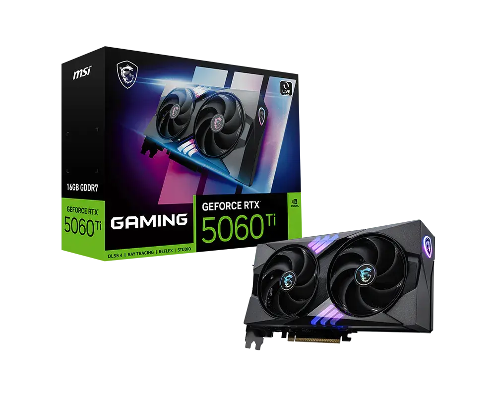 MSI GeForce RTX™ 5060 Ti 16G GAMING — original manufacturer model image