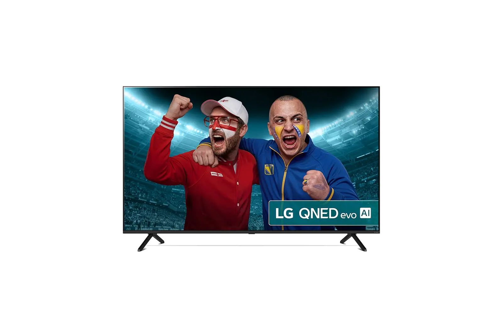 Front view of 65 Inch LG QNED evo AI QNED92 MiniLED 4K Smart TV 2025 65QNED92A6A