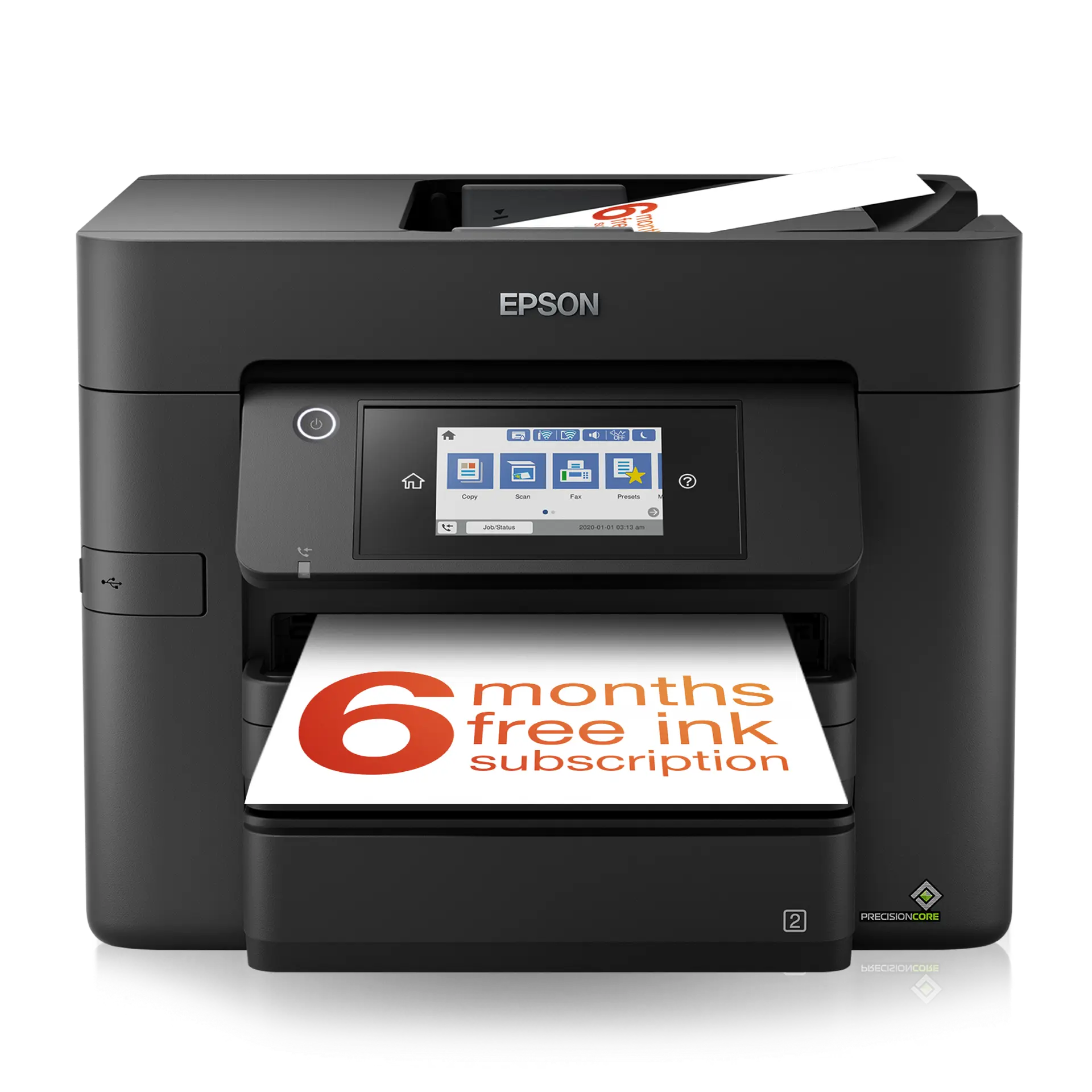Epson WorkForce Pro WF-4830DTWF A4 Multifunction Wireless Inkjet printer with 6 months free ink with ReadyPrint Subscription* — exact C11CJ05401 manufacturer product image