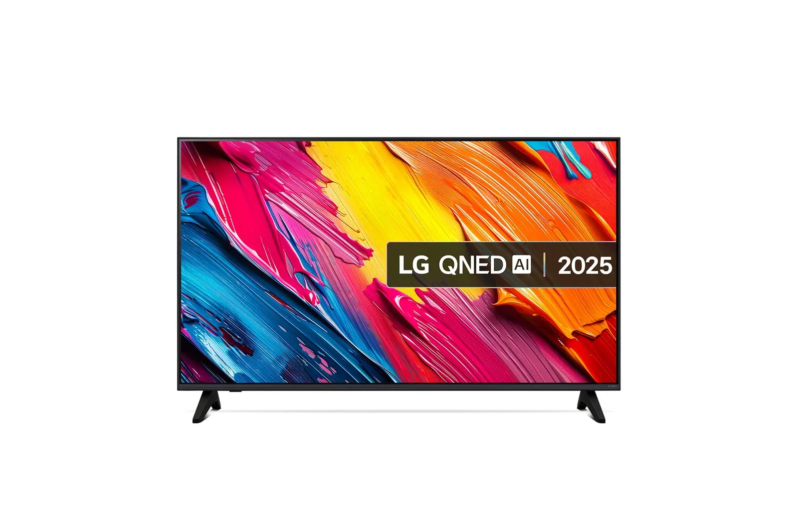 Front view of 43 inch LG QNED AI QNED70 4K Smart TV 2025 43QNED70A6A