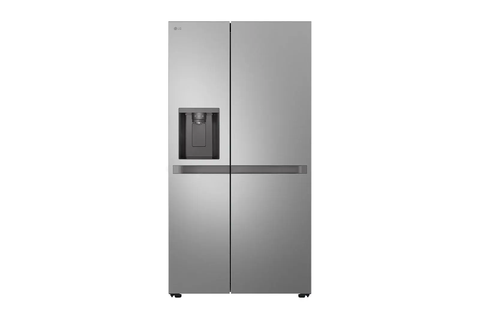 Front view of 641L NatureFRESH American Style Fridge Freezer, Silver GSLC41PYPE