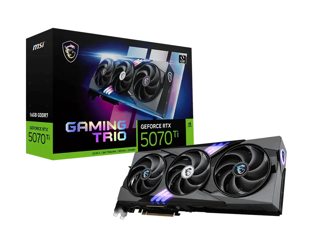 MSI GeForce RTX™ 5070 Ti 16G GAMING TRIO — original manufacturer model image