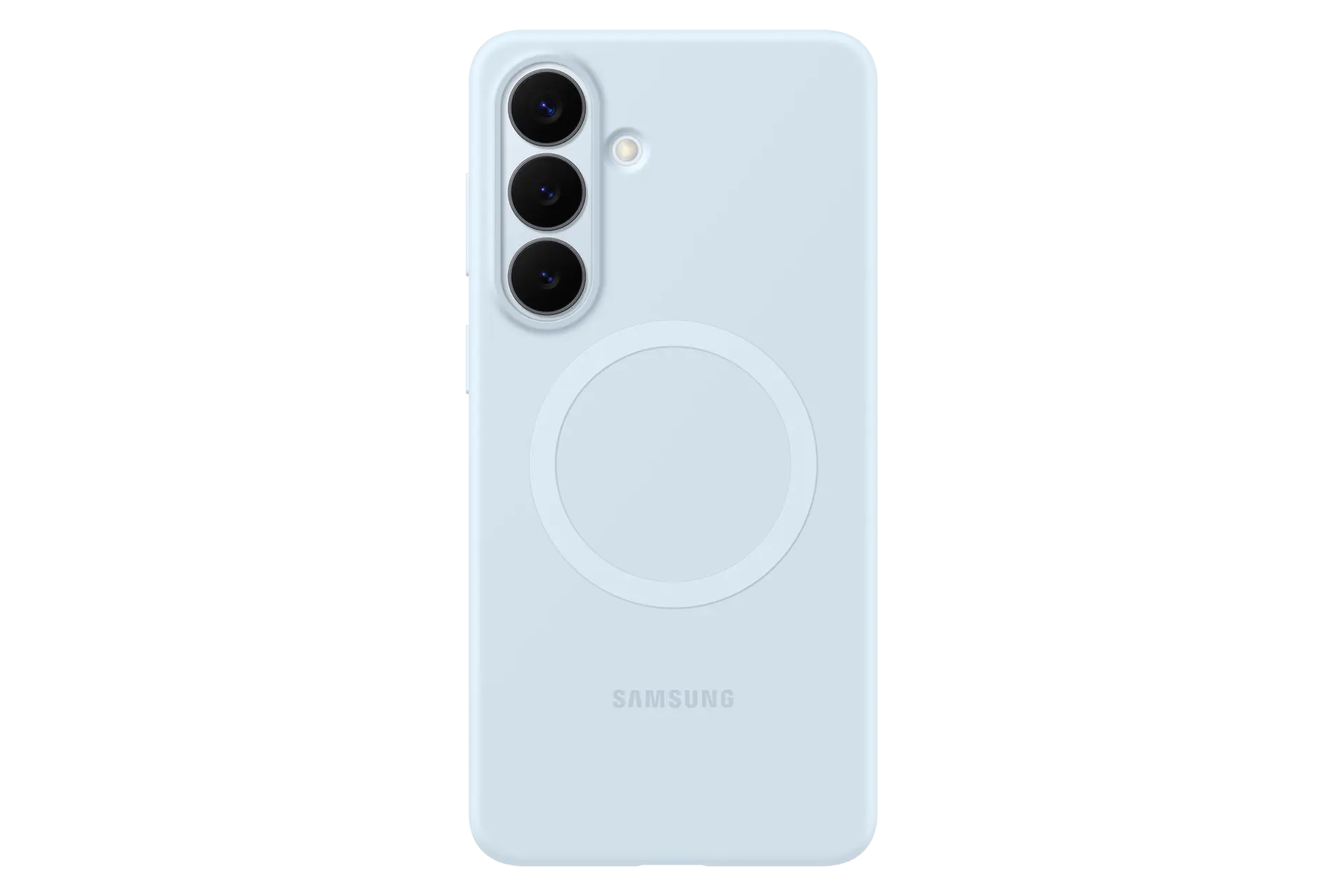 Silicone Magnet Case for Galaxy S26+ Front Light Blue 