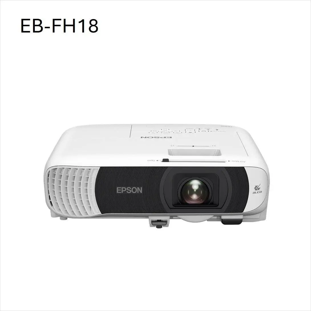 Epson EB-FH18 Full HD lamp projector, Apple AirPlay 2, WiFi, 2x HDMI ports, 4,100 lumens, up to 304 inches large display — exact V11HB59240 manufacturer product image