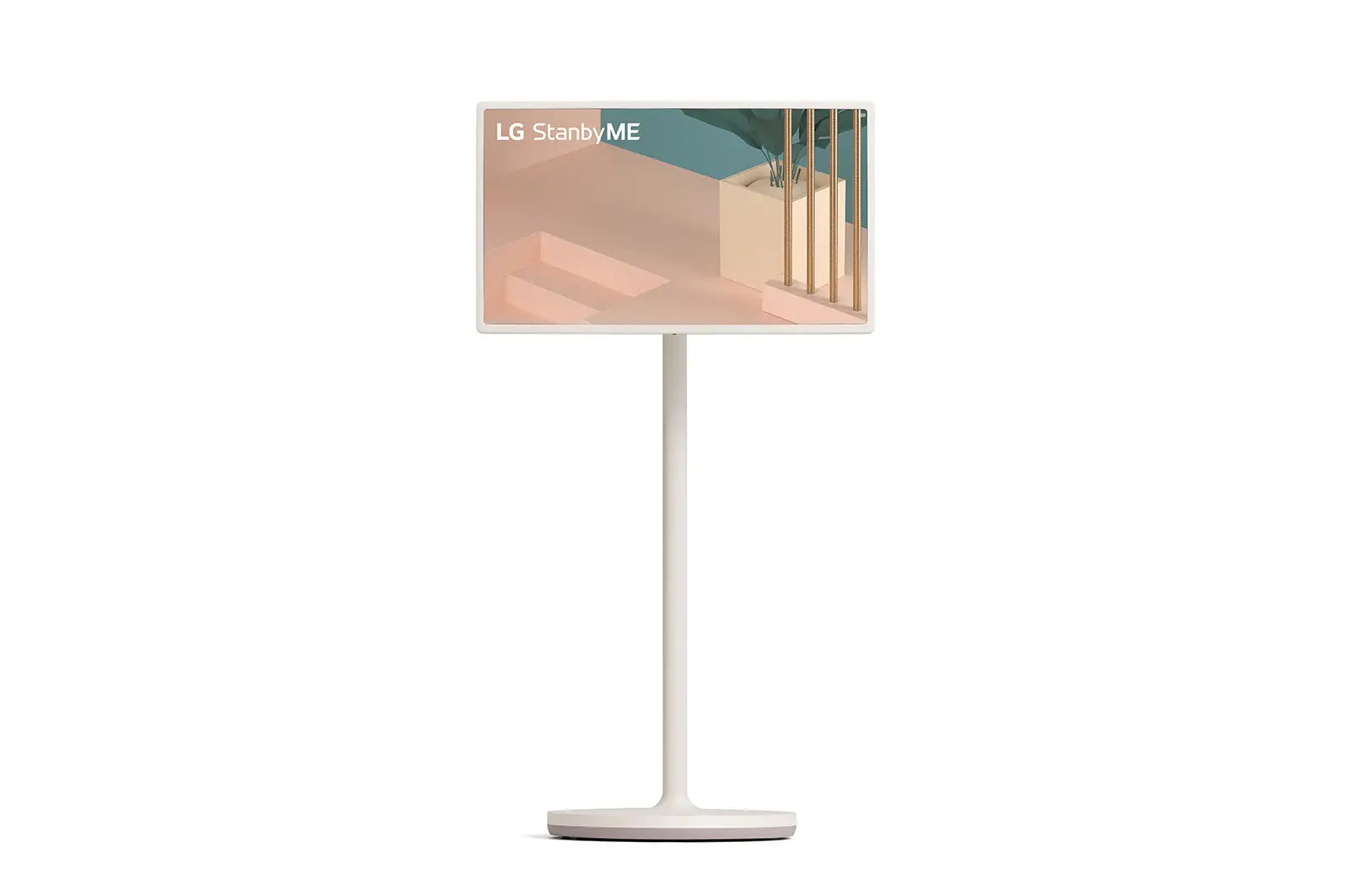 Front view of StanbyME 27" Portable & Wireless Screen on a Stand with 3hr battery 27ART10AKPL