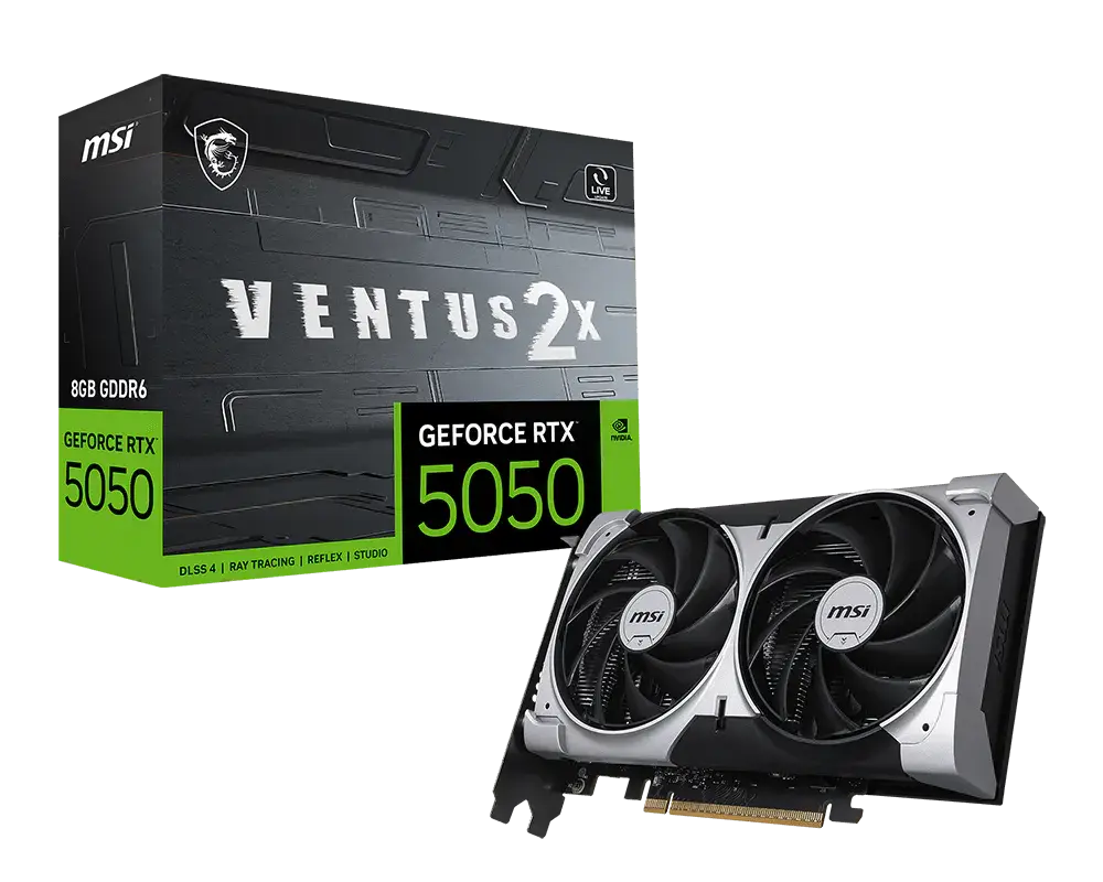 MSI GeForce RTX™ 5050 8G VENTUS 2X — original manufacturer model image