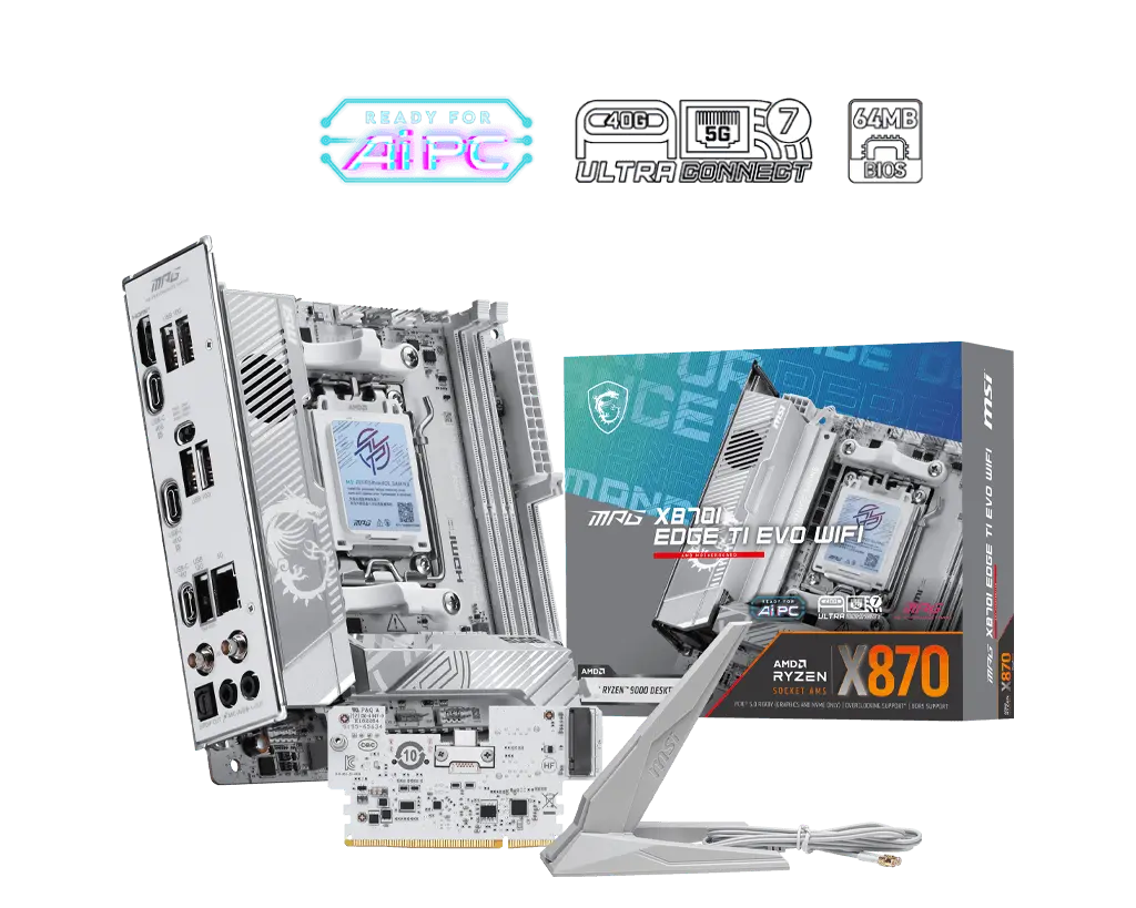 MSI MPG X870I EDGE TI EVO WIFI official product image