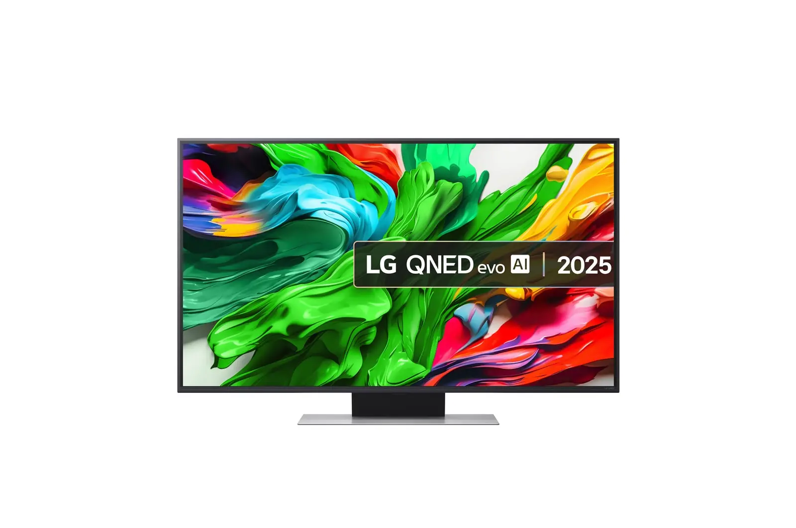 Front view of 50 inch LG QNED evo AI QNED87 MiniLED 4K Smart TV 2025 50QNED87A6D