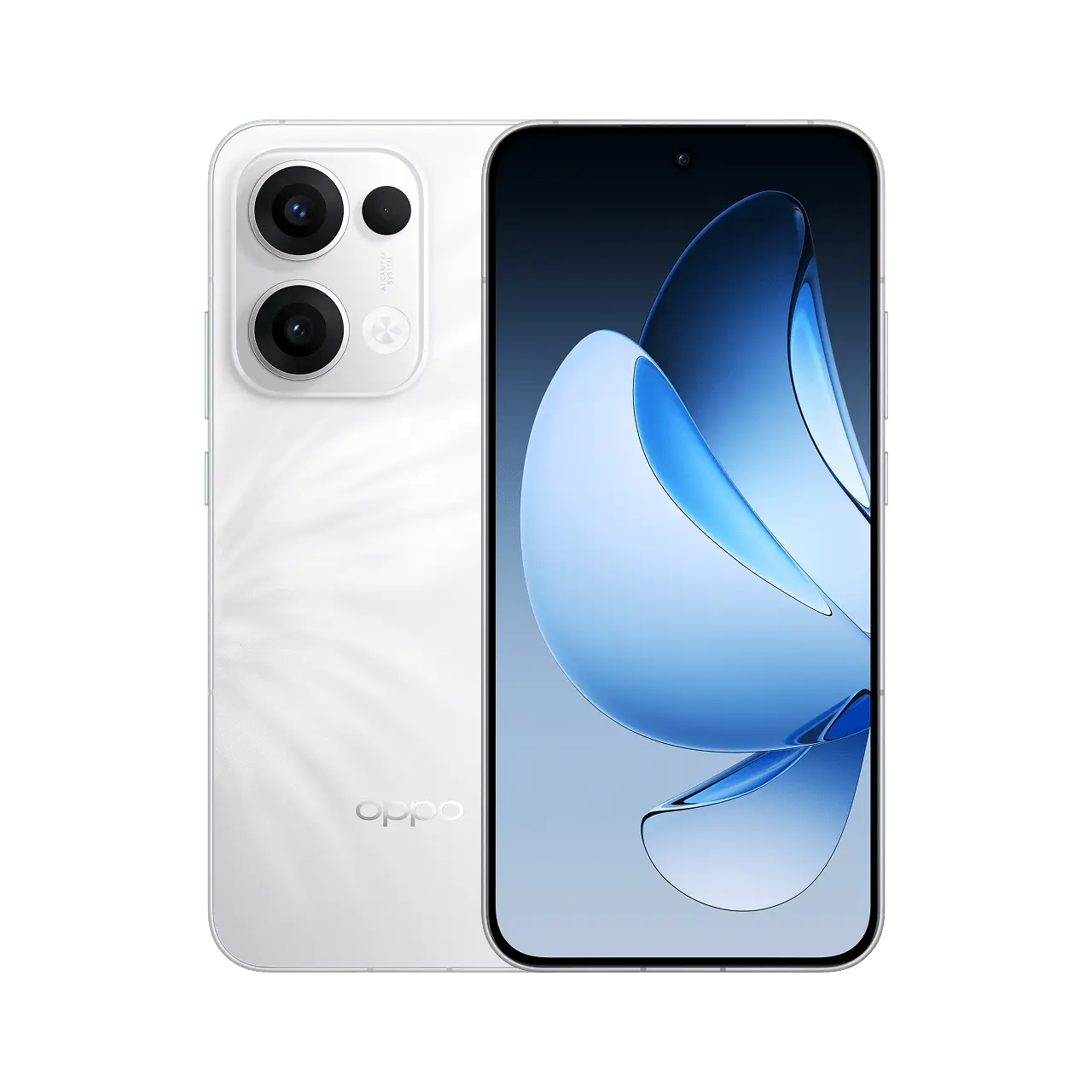 OPPO Reno13 5G in Plume White, official product view