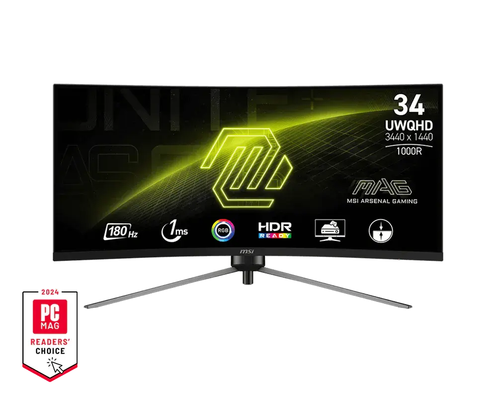 MSI MAG 345CQR — original manufacturer model image