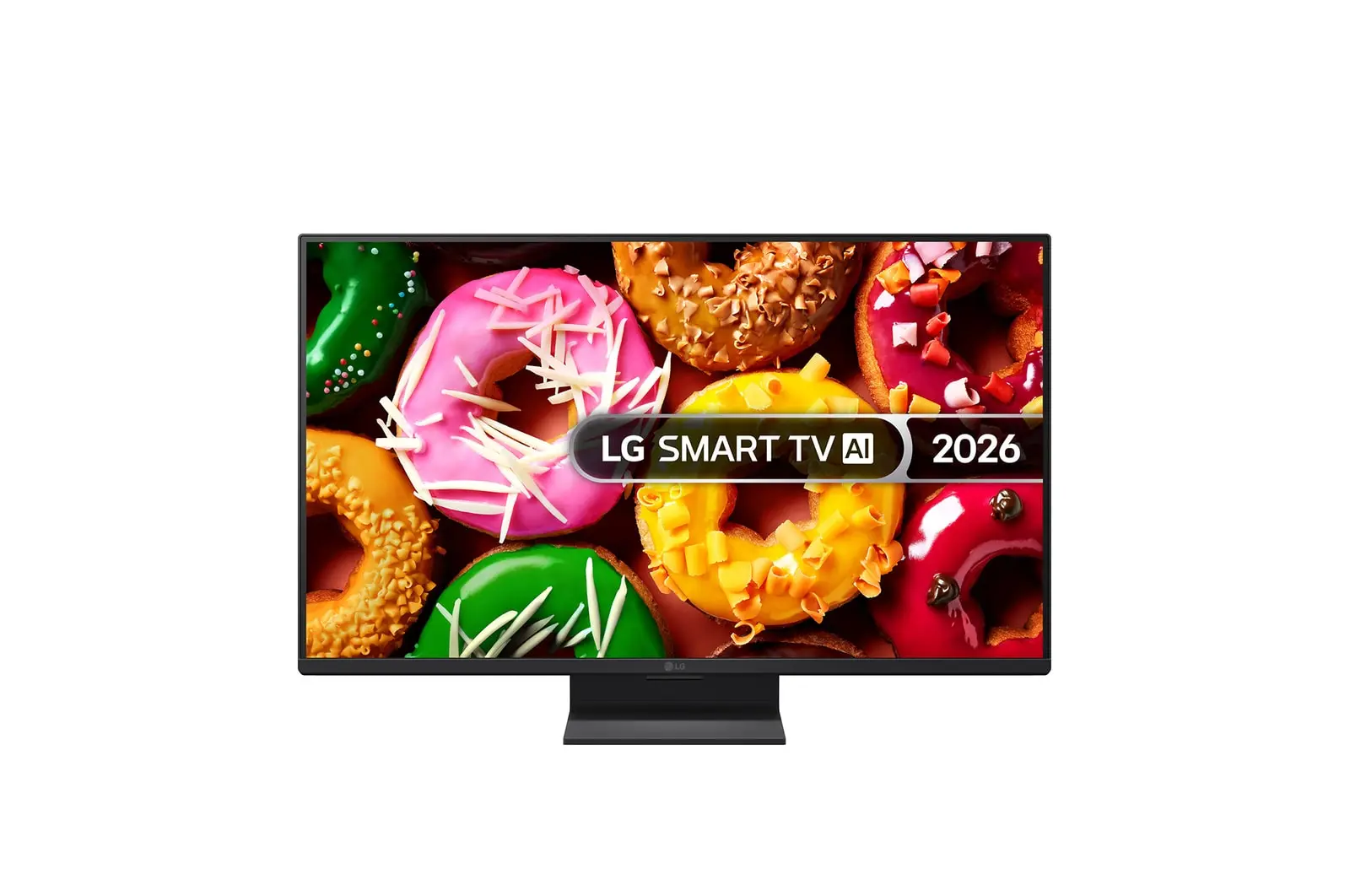 Front view of 24 inch LG SMART TV AI LB70 FHD 2026 24LB70006LA