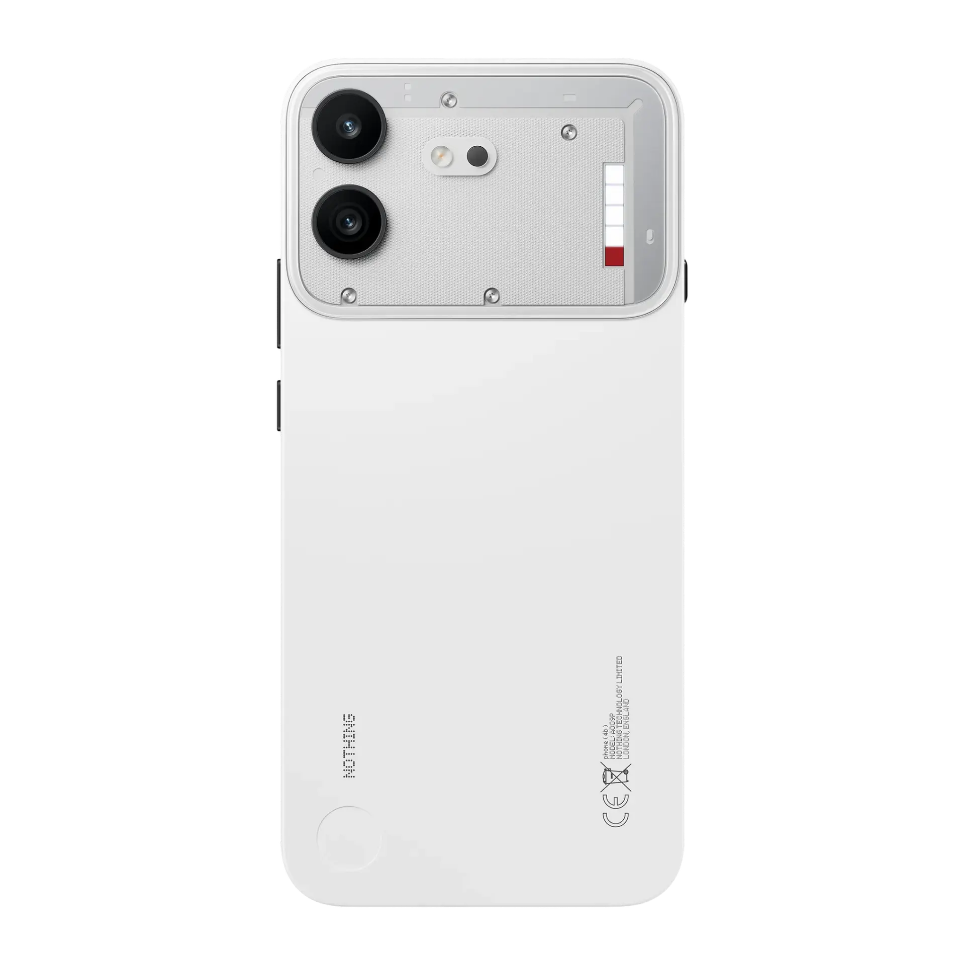 Nothing Phone (4b) in White, official product view
