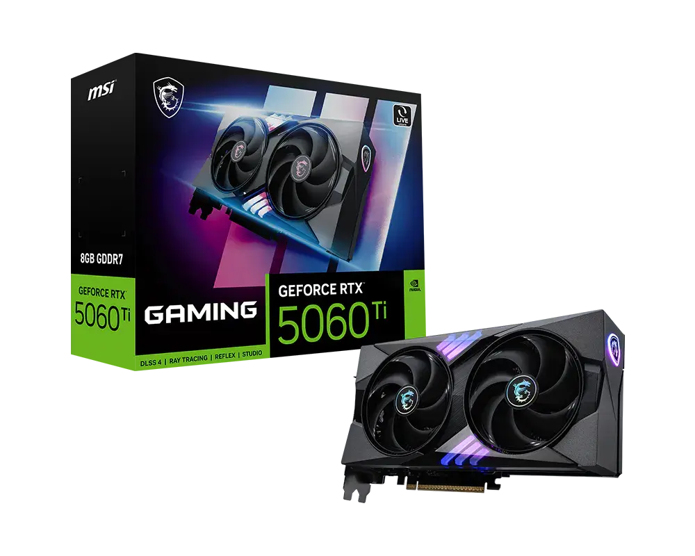 MSI GeForce RTX™ 5060 Ti 8G GAMING — original manufacturer model image