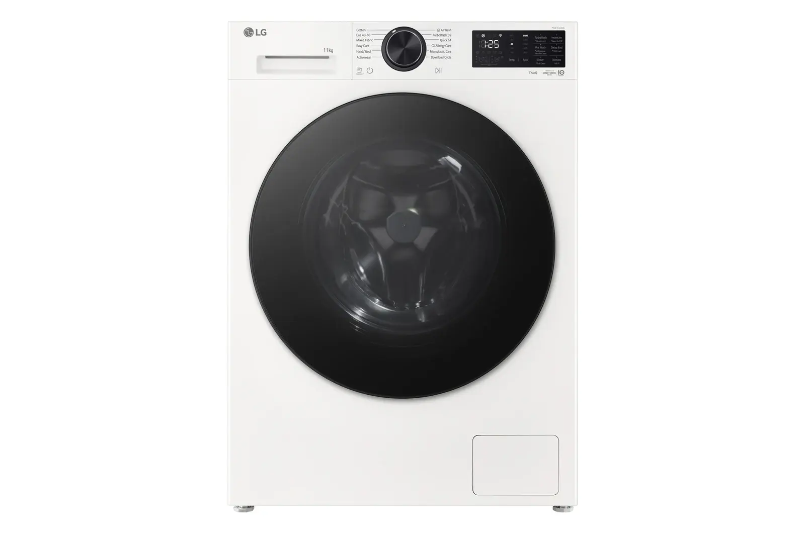 Front view of 11kg AI Direct Drive Washing Machine Series 5, White F4X5011TWB