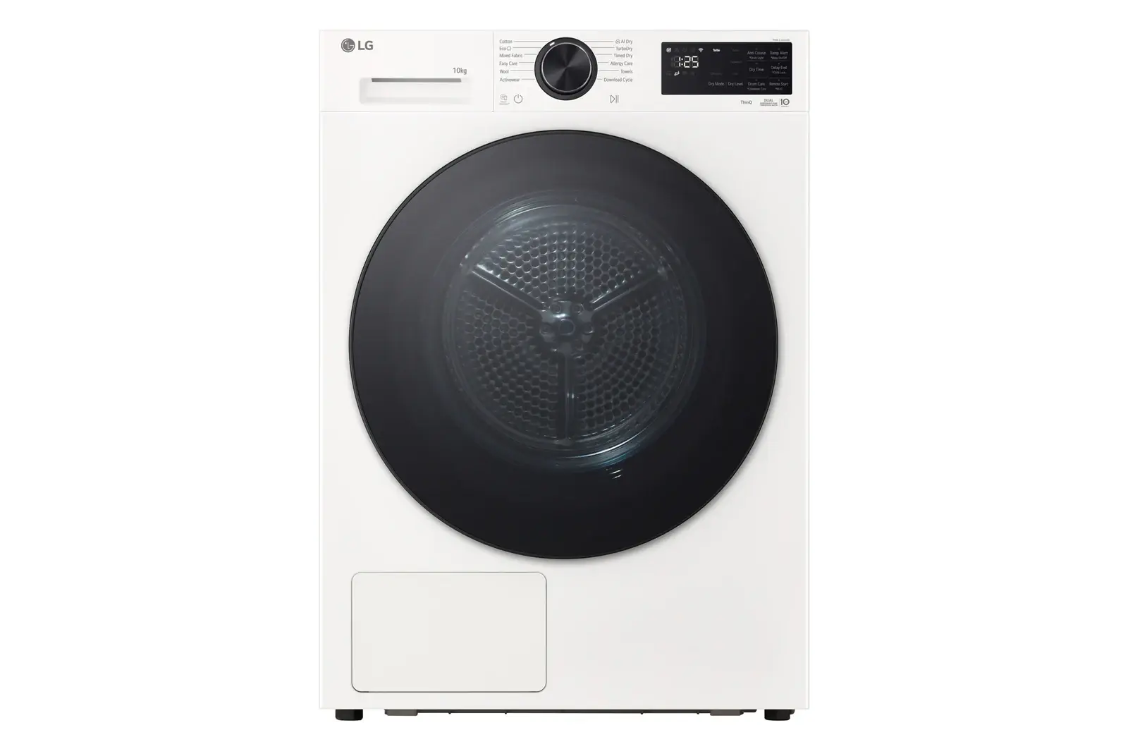 Front view of 10kg DUAL Inverter Heat Pump™ Tumble Dryer, Series 5, White RHX5010TWB