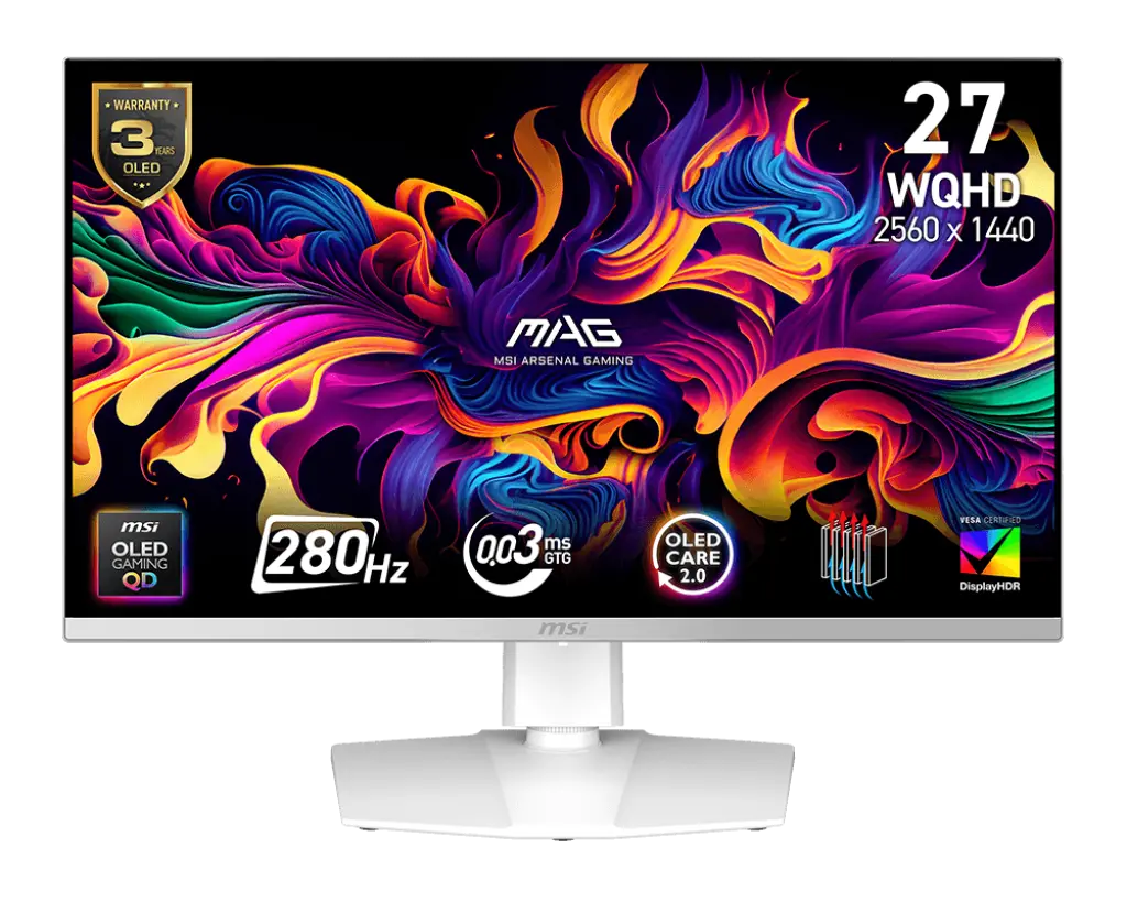 MSI MAG 272QPW QD-OLED X28 official product image