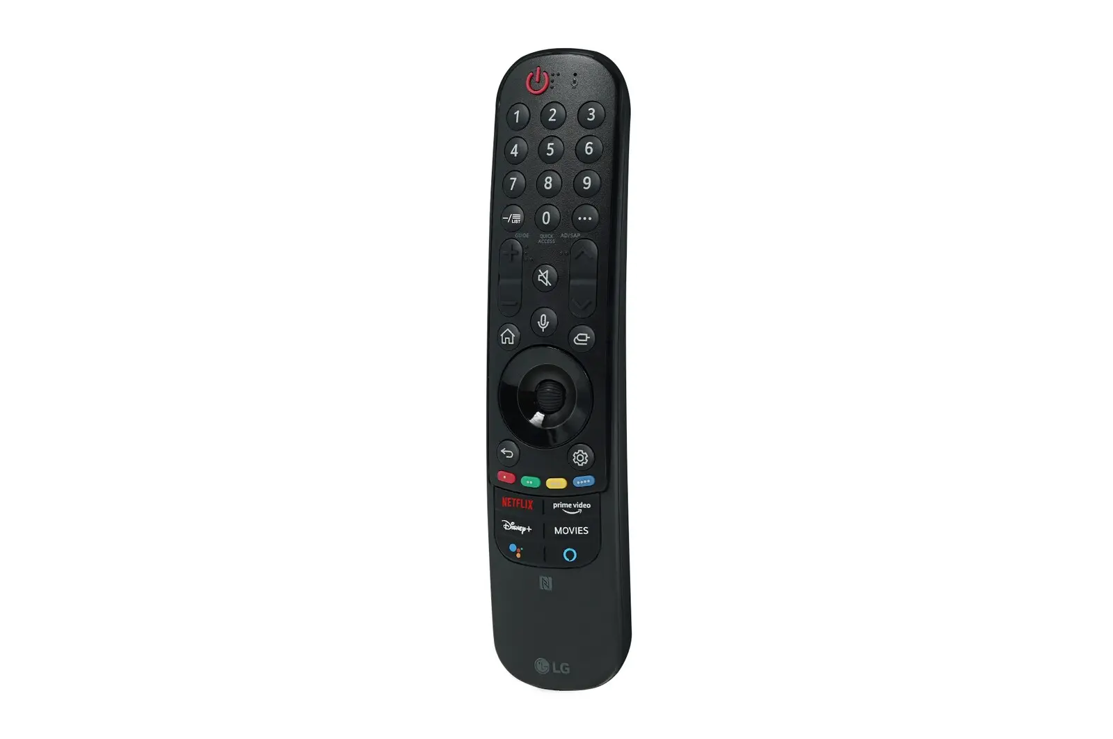 Front view of LG TV MR21GC Magic Remote Control for 2021 Series - AKB76036504 AKB76036504