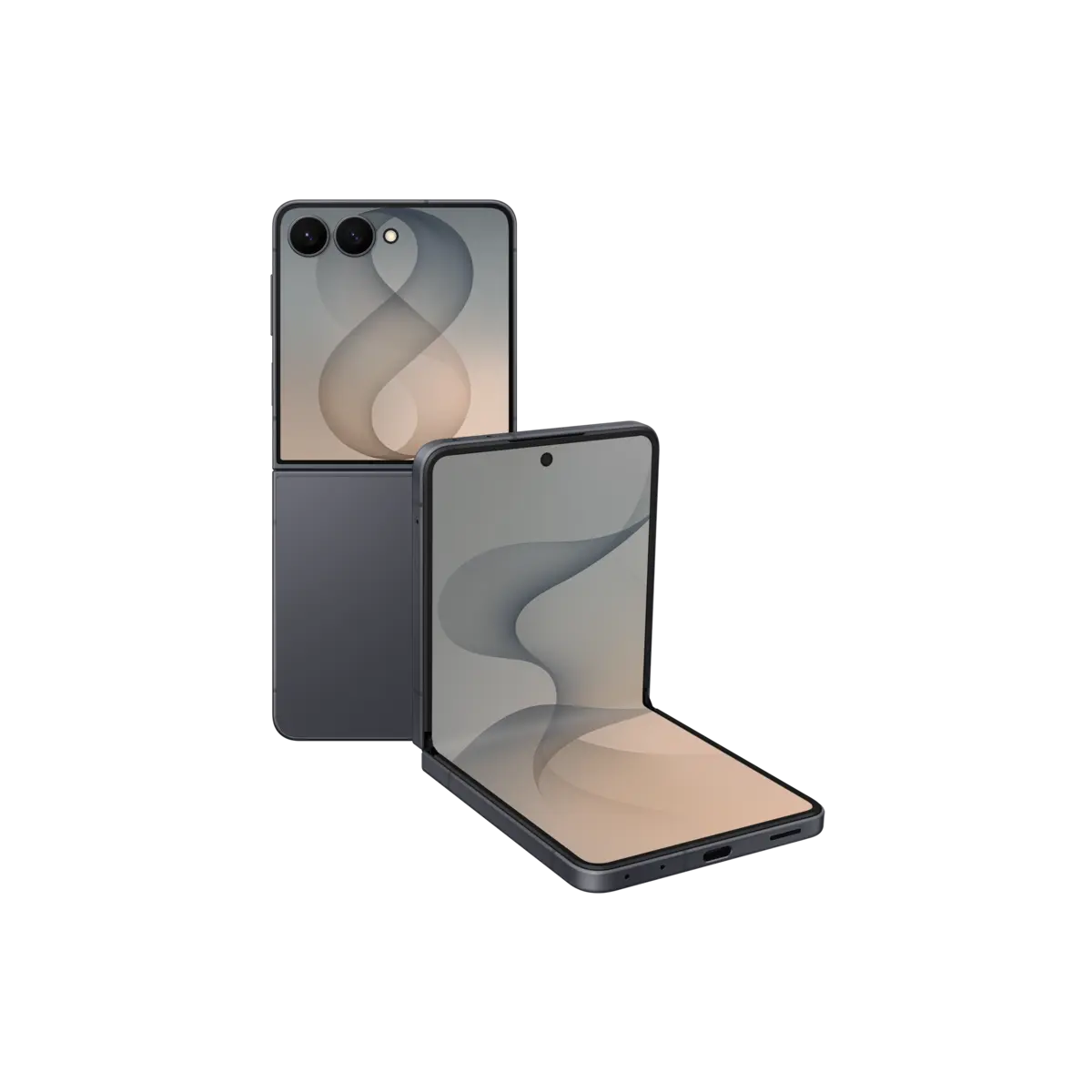 Galaxy Z Flip8 Front Graphite 