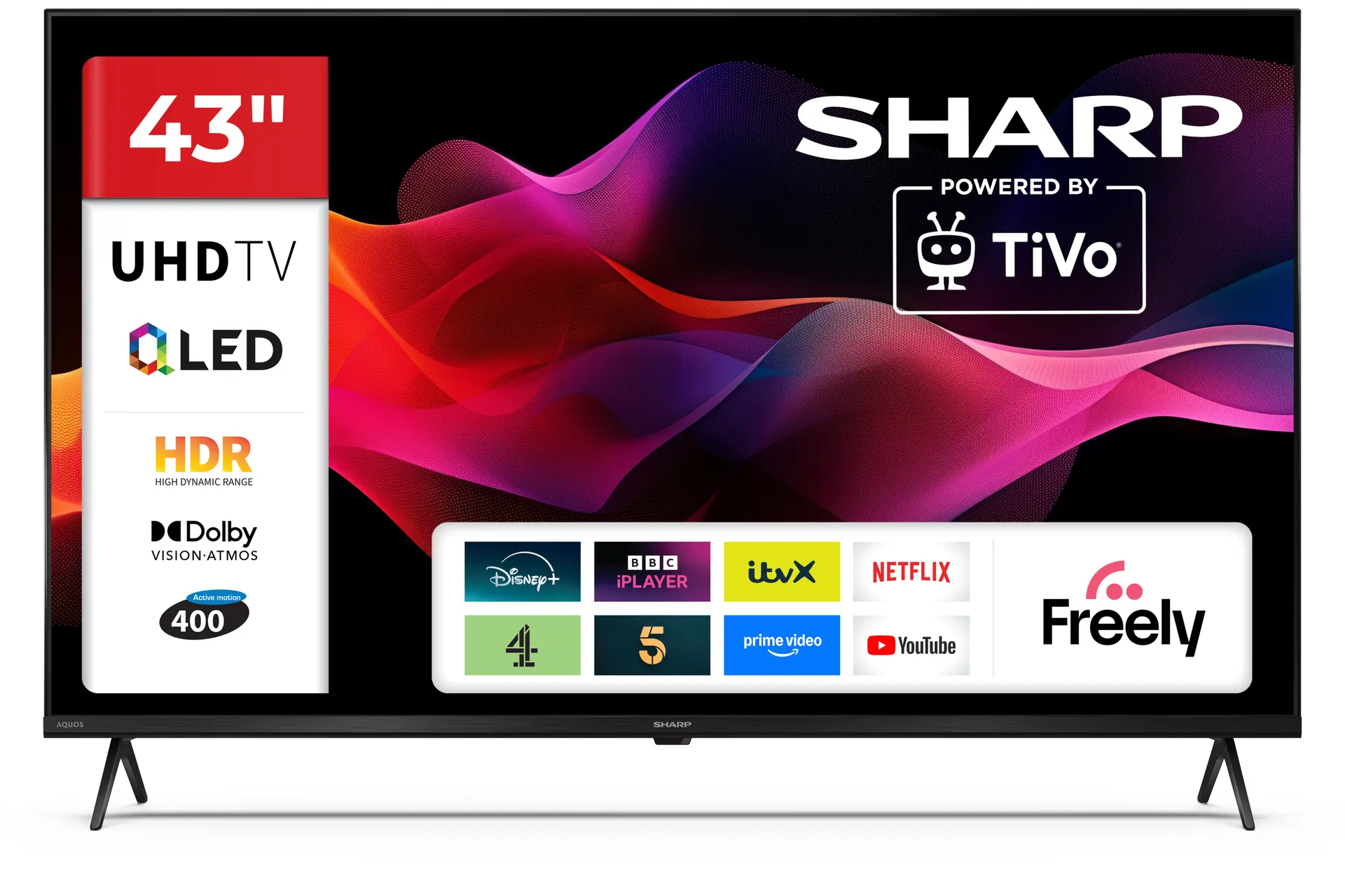 Sharp 43HM5245K television, official exact-model product image.
