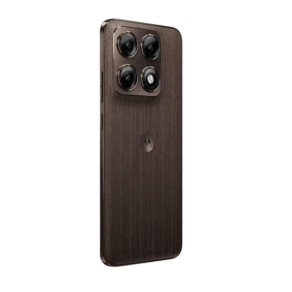 Motorola edge 70 pro — PANTONE Chicory Coffee, manufacturer gallery for exact UK SKU PBC20099GB