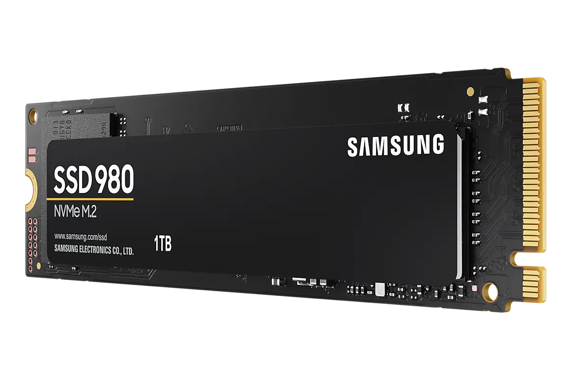 Samsung 980 1 TB M.2 SSD; official image associated with MZ-V8V1T0BW