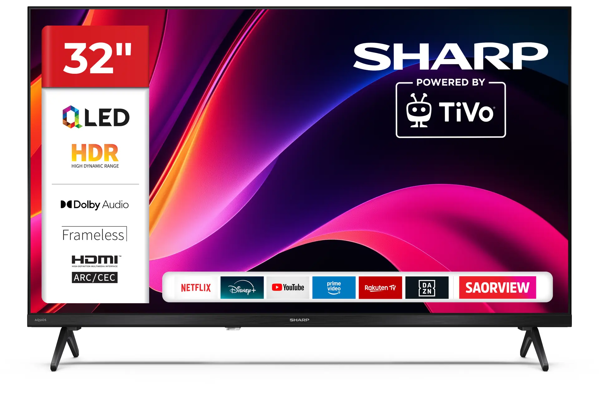 Sharp 32HE3245I television, official exact-model product image.