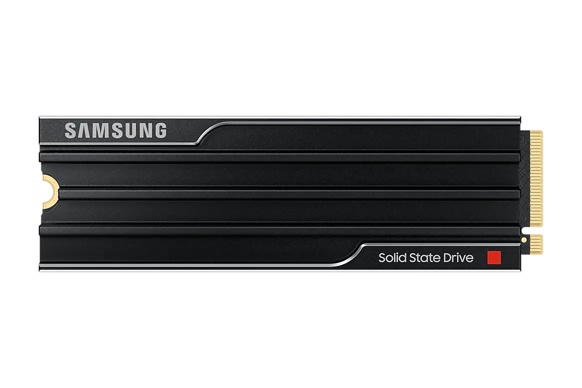 Samsung 9100 PRO with Heatsink 4 TB M.2 SSD; official image associated with MZ-VAP4T0CW