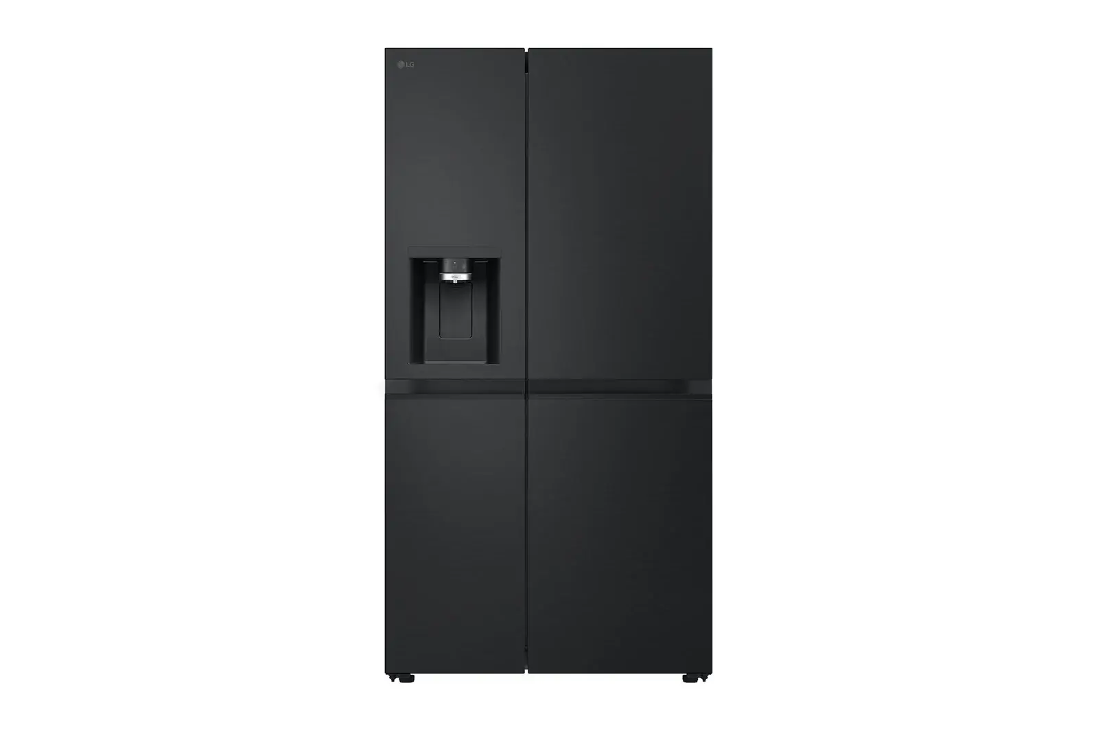 Front view of 628L NatureFRESH American Style Fridge Freezer, Black GSLE81EPBC