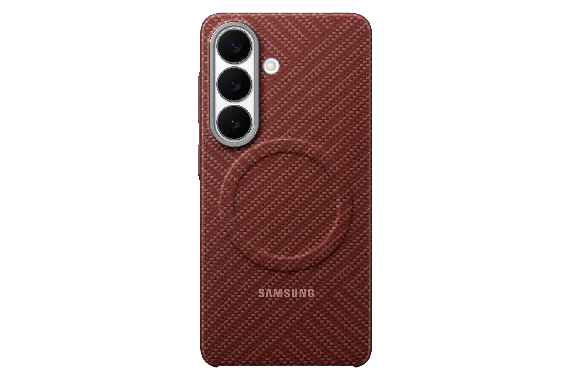 Galaxy S26 Carbon Magnet Case Front Red 