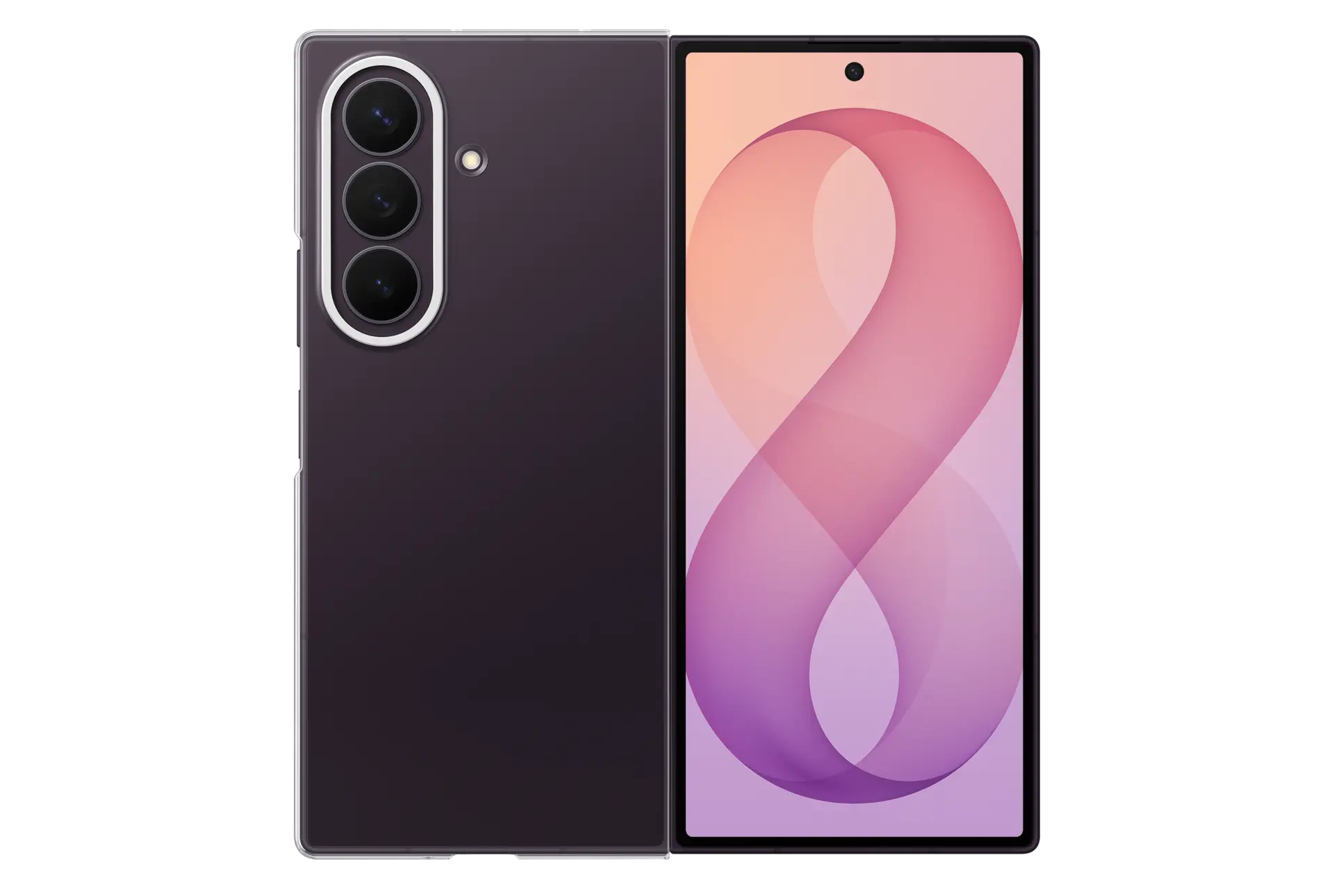 Galaxy Z Fold8 Ultra Clear Case Front2 Transparent 