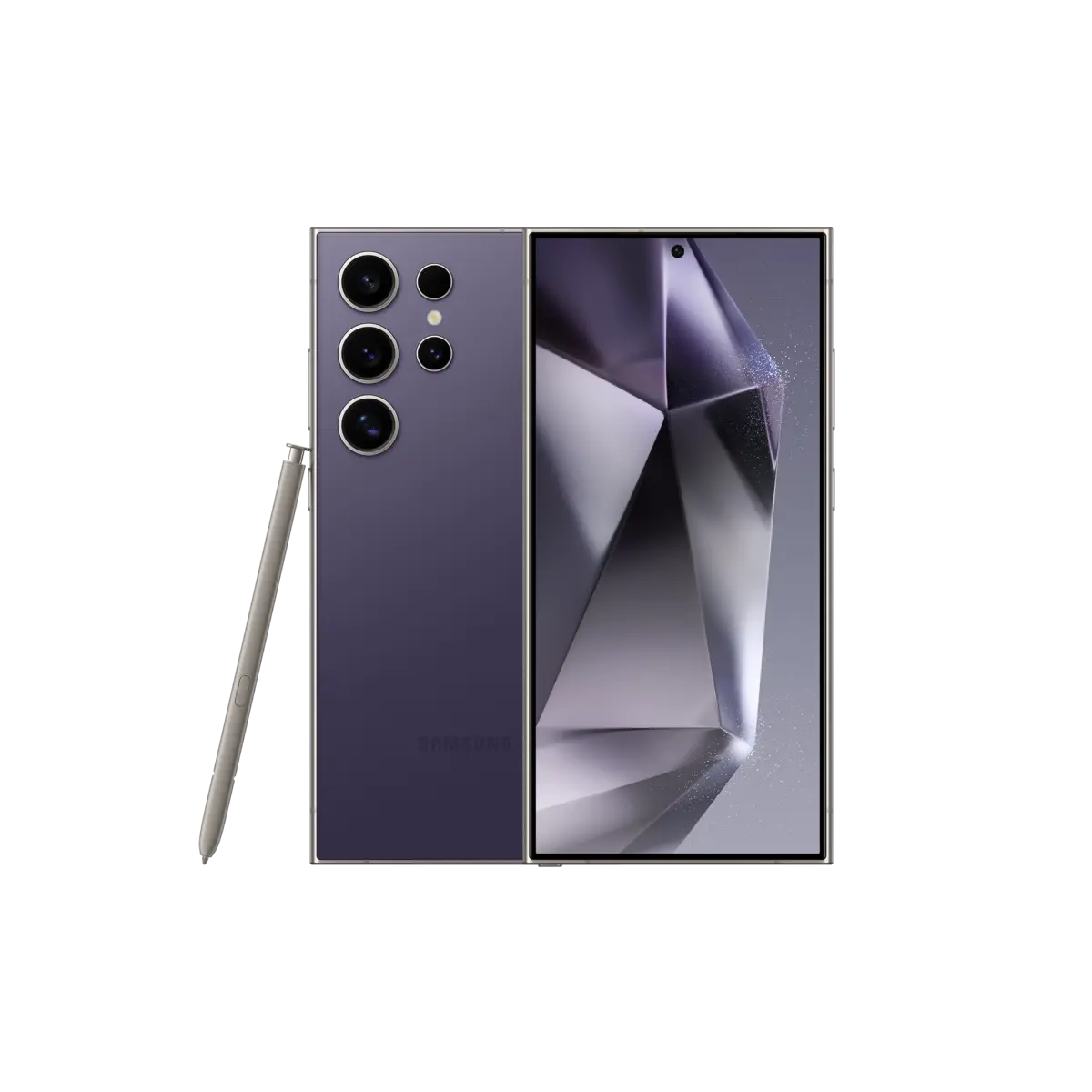 Samsung Galaxy S24 Ultra in Titanium Violet, official product view