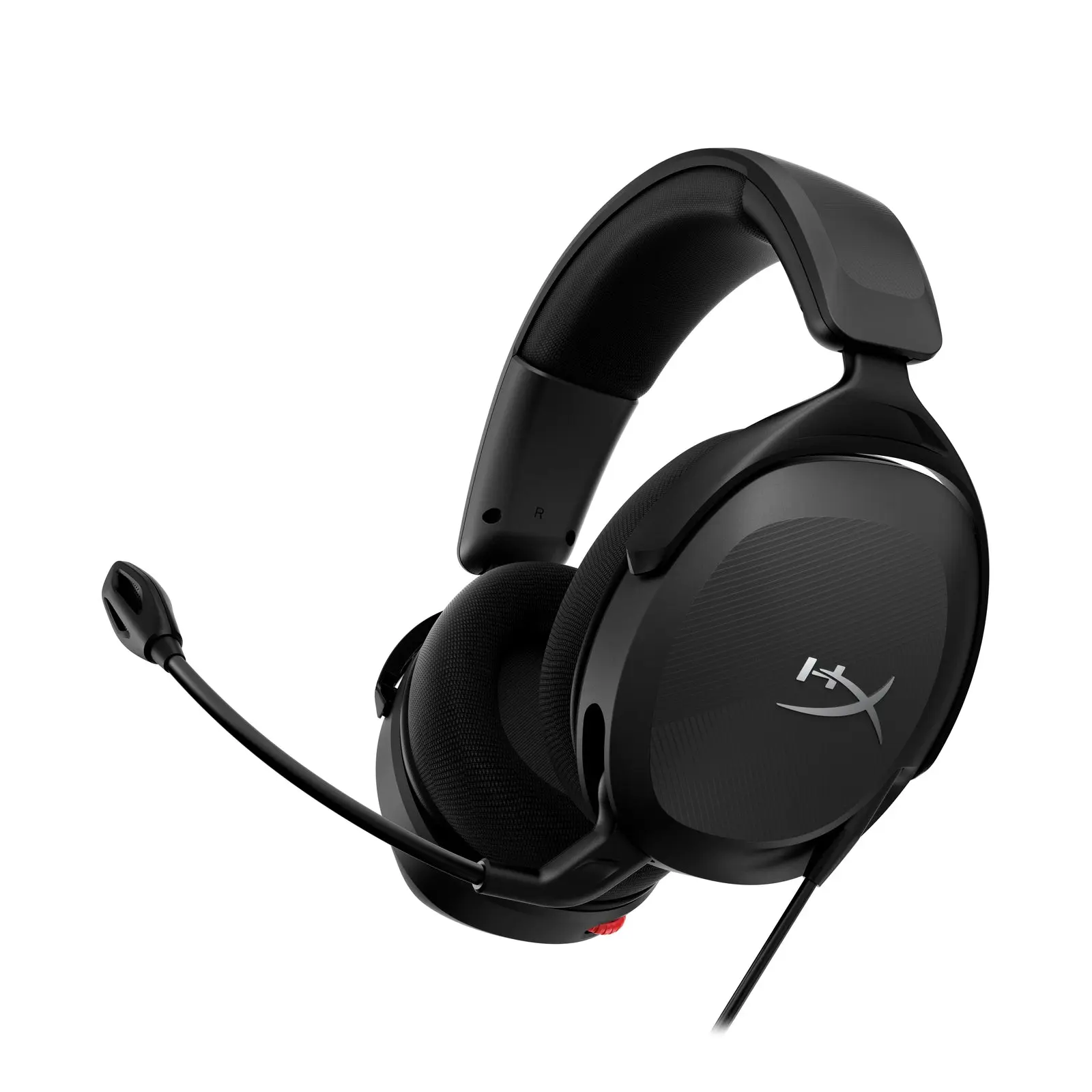 HyperX Cloud Stinger 2 Core wired gaming headset in black with boom microphone
