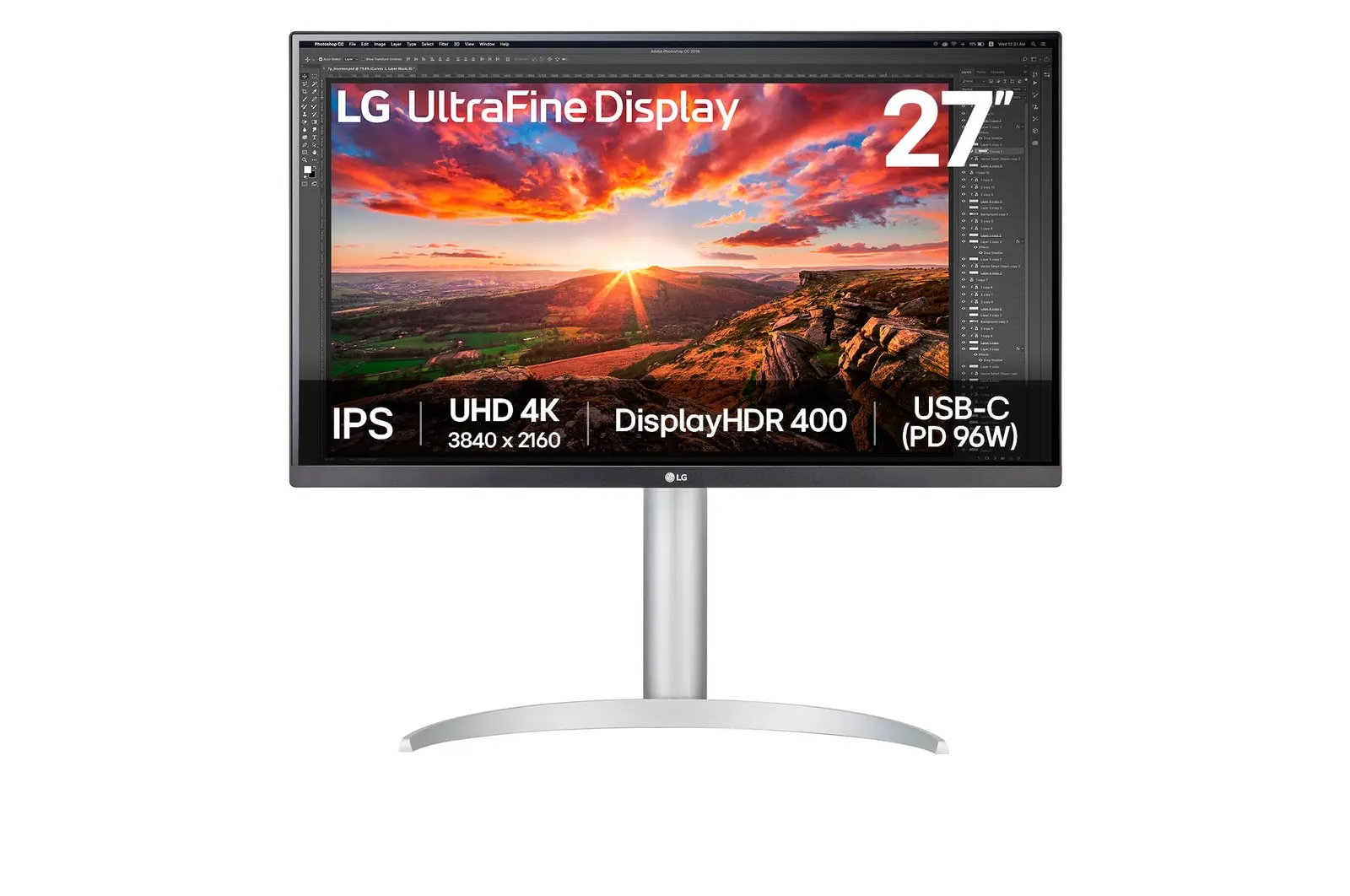 LG 27UP83AK-W official product image