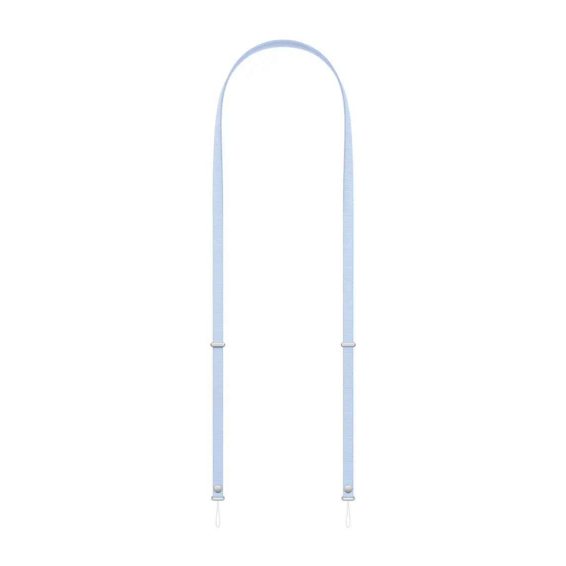 Crossbody Strap, crisp blue colour (light blue), a single strap with connectors on each end